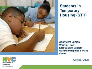 Student in Temporary Housing (STH) Overview