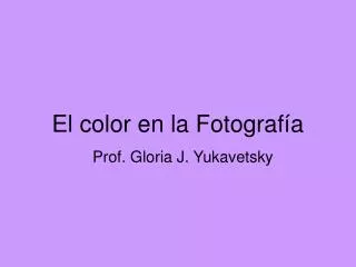 El color en la Fotografía