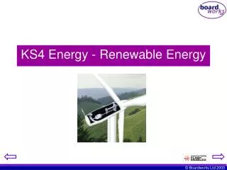 KS4 Energy - Renewable Energy