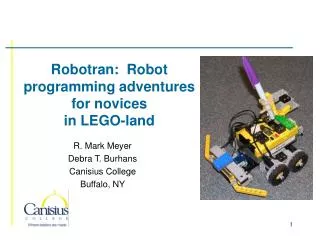 Robotran: Robot programming adventures for novices in LEGO-land
