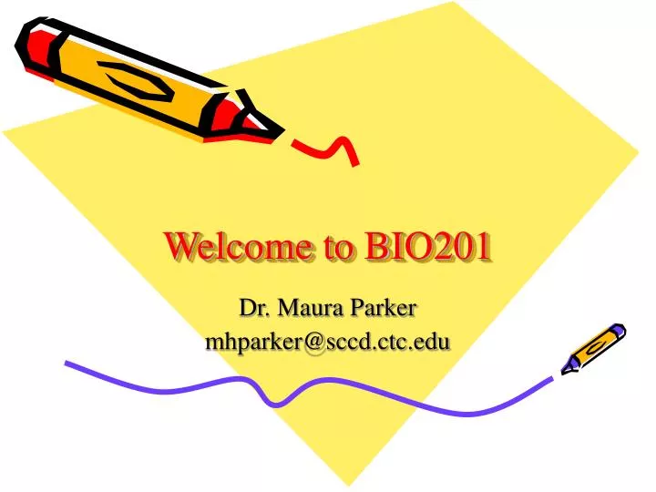 welcome to bio201