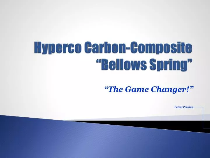 hyperco carbon composite bellows spring