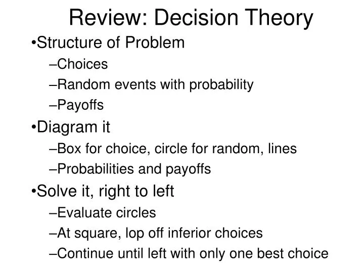 review decision theory