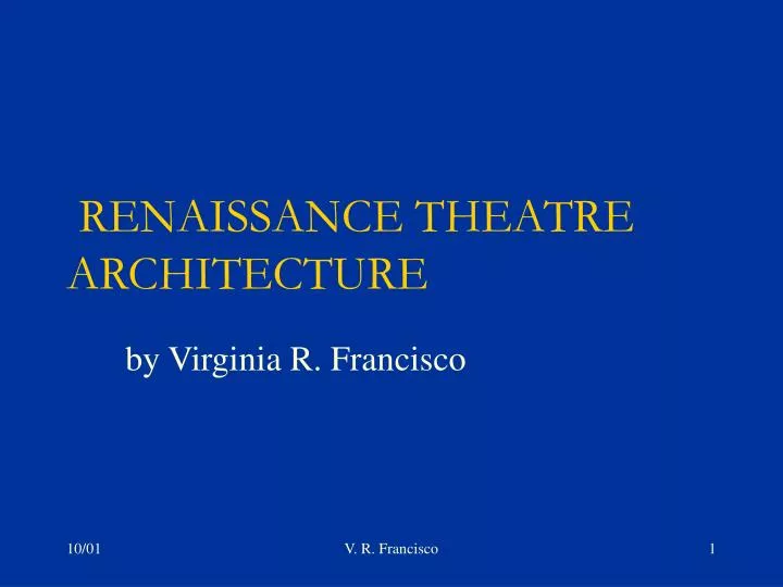 renaissance theatre architecture