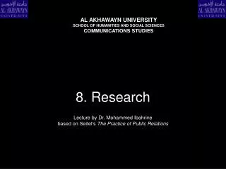 8. Research