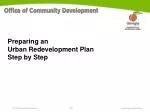 Preparing an Urban Redevelopment Plan Step by Step - slide 1
