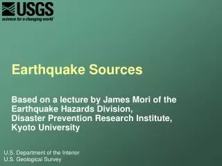 Earthquake Sources