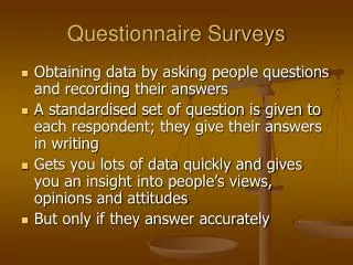 Questionnaire Surveys