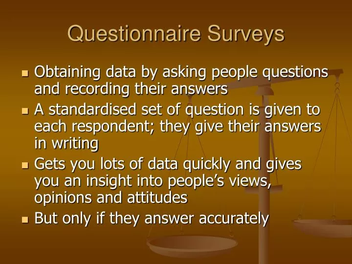 questionnaire surveys