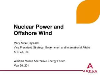 Nuclear Power and Offshore Wind