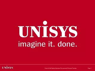 Doing Business with Unisys