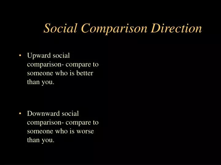 social comparison direction