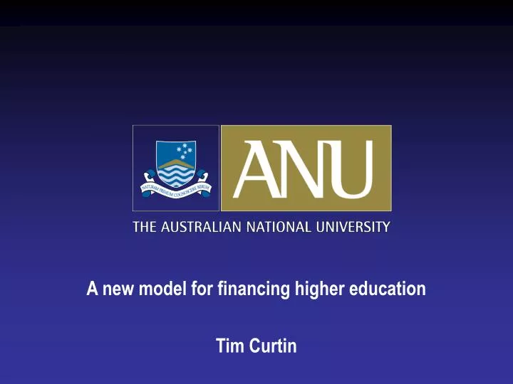 a new model for financing higher education tim curtin