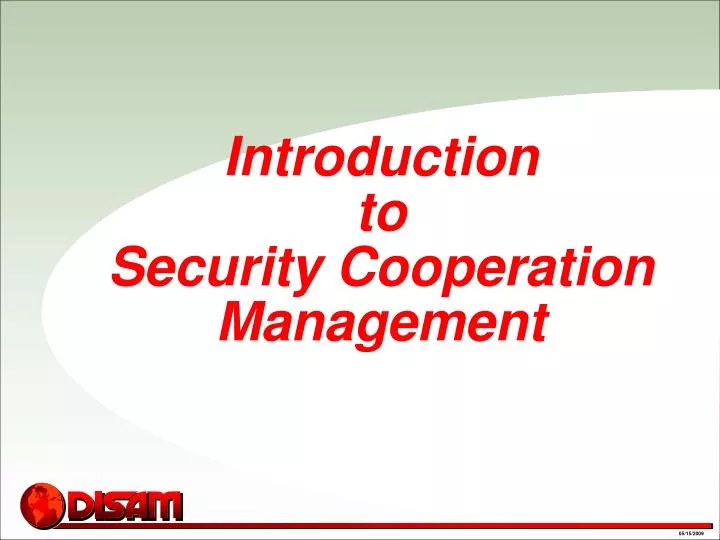 introduction to security cooperation management