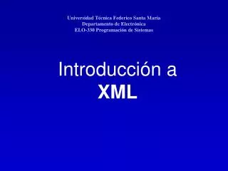 introducci n a xml