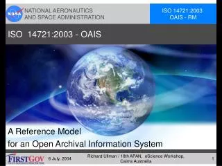 ISO 14721:2003 - OAIS