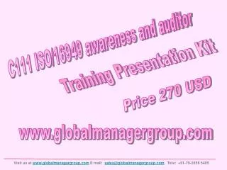 ISO/TS 16949 Awareness And Auditor Training
