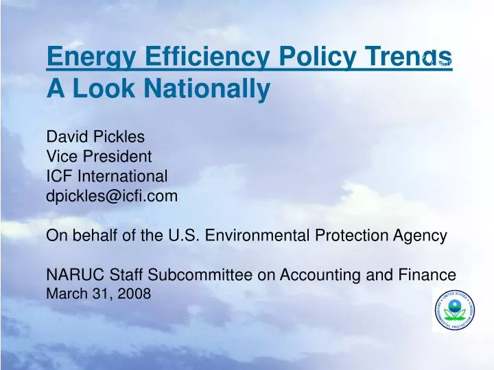 energy efficiency policy trends a look nationally