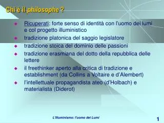 Chi è il philosophe ?