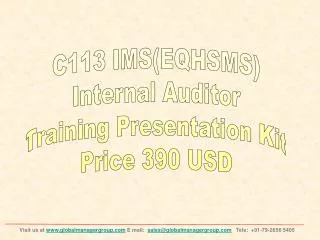 EQHSMS Internal Auditor Training