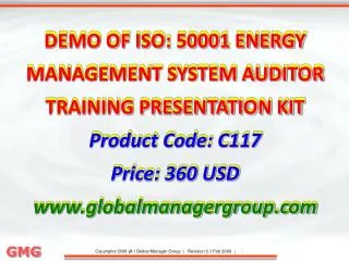 ISO 50001 Energy Management System Auditor Training