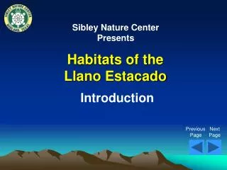 Habitats of the Llano Estacado