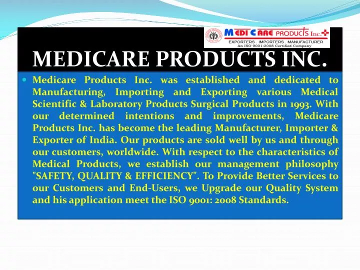 medicare products inc
