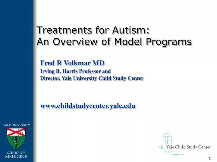 treatments for autism an overview of model programs