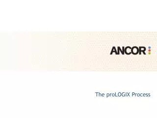 The proLOGIX Process