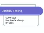 Usability Testing - slide 1