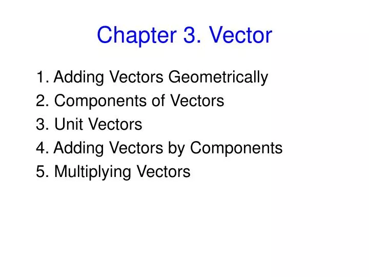 chapter 3 vector