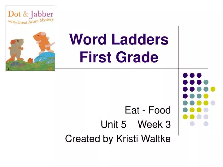 word ladders first grade