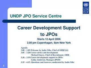 UNDP JPO Service Centre
