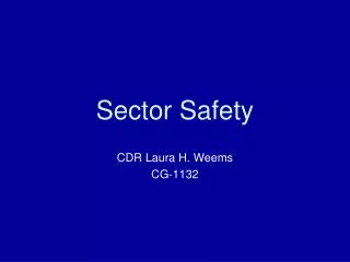 Sector Safety