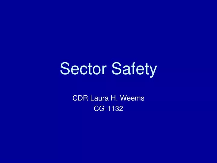 sector safety