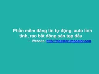 Phần mềm đăng tin rao vặt quảng cáo trực tuyến