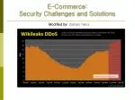 E-Commerce: Security Challenges and Solutions - slide 1