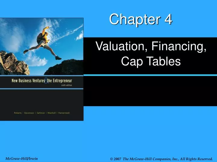 valuation financing cap tables