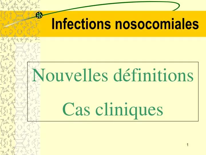 infections nosocomiales