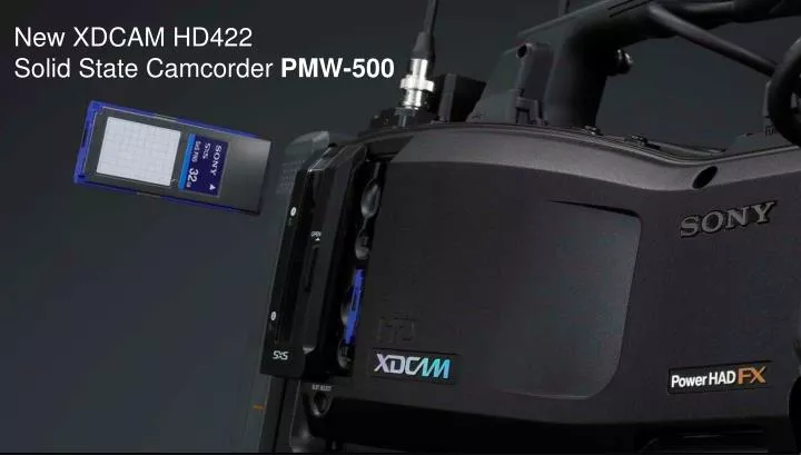 new xdcam hd422 solid state camcorder pmw 500