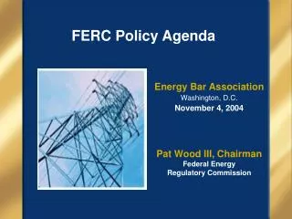 FERC Policy Agenda