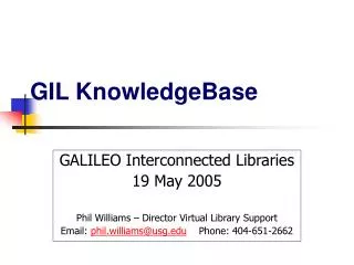 GIL KnowledgeBase