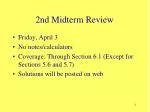 2nd Midterm Review - slide 1