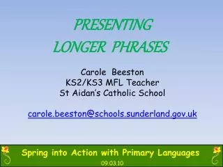 Spring into Action with Primary Languages