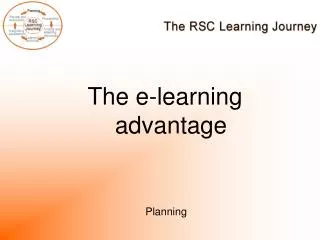 The e-learning advantage