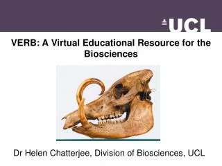 VERB: A Virtual Educational Resource for the Biosciences