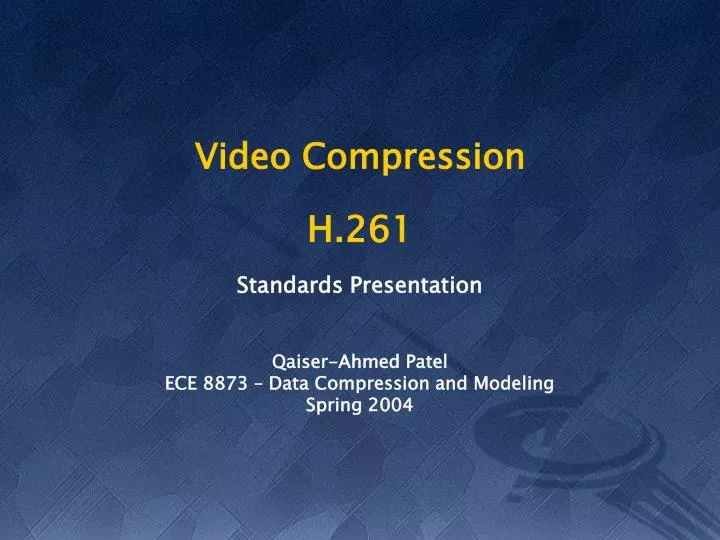 video compression h 261