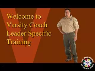 Welcome to Varsity Coach Leader Specific Training