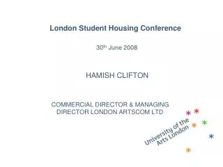 London Student Housing Conference