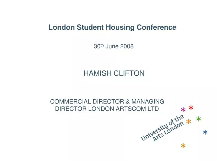 london student housing conference